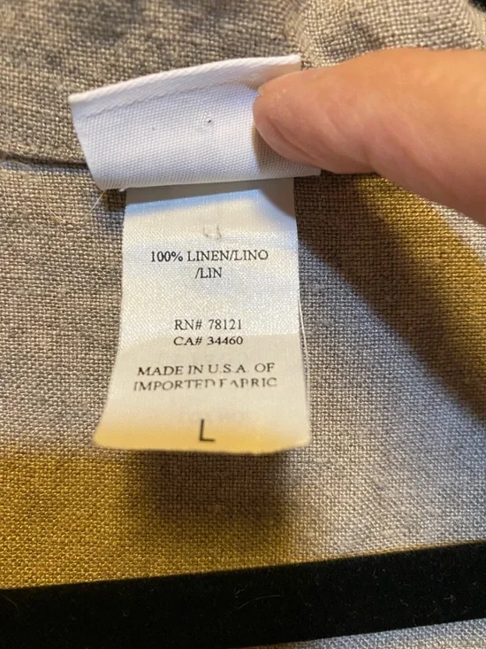 Eileen Fisher Linen Button Down Maxi Dress - Picture 6 of 7